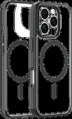 MagSafe TPU Color Chrome Case protect lens for iPhone 16 Pro Max Black