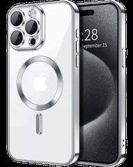 MagSafe TPU Color Chrome Case protect lens for iPhone 13 Pro Silver