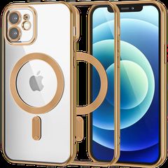 MagSafe TPU Color Chrome Case protect lens for iPhone 11 Gold
