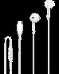 Awei PC-7T In-ear Handsfree με Βύσμα USB-C Λευκό
