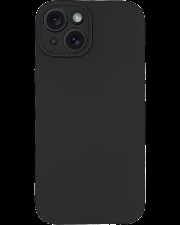 Silicon case protect lens for iPhone 15 Black