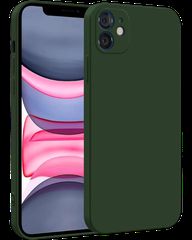 Silicon case protect lens for iPhone 11 Dark Green