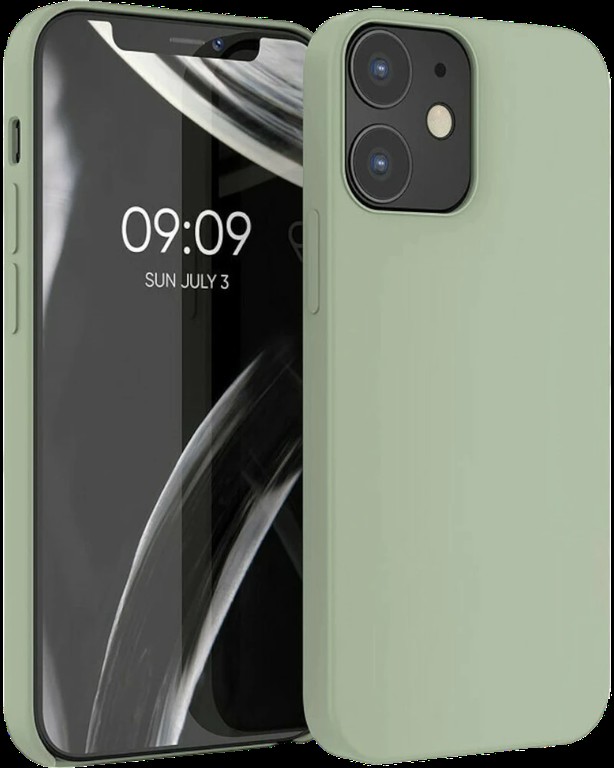 Matt TPU case for iPhone 12/12 pro Mint