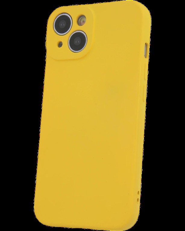 Silicon case protect lens for iPhone 15 Yellow