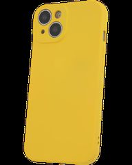 Silicon case protect lens for iPhone 15 Yellow
