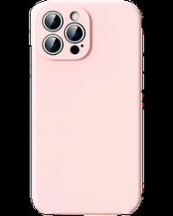 Silicon case protect lens for iPhone 15 Pro Rose