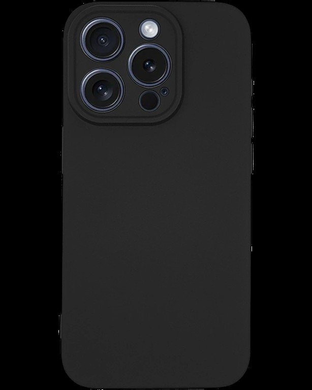Silicon case protect lens for iPhone 15 Pro Black