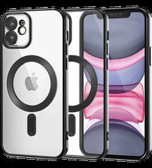 MagSafe TPU Color Chrome Case protect lens for iPhone 11 Black