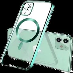 MagSafe TPU Color Chrome Case protect lens for iPhone 11 Green