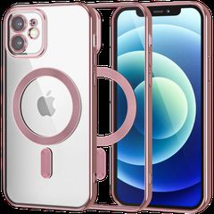 MagSafe TPU Color Chrome Case protect lens for iPhone 11 Rose Gold