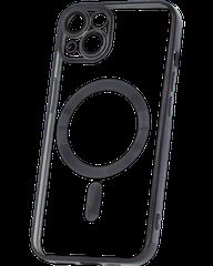 MagSafe TPU Color Chrome Case protect lens for iPhone 15 Black