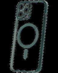 MagSafe TPU Color Chrome Case protect lens for iPhone 15 Pro Max Green