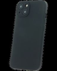 Silicon case protect lens for iPhone 15 Plus Black