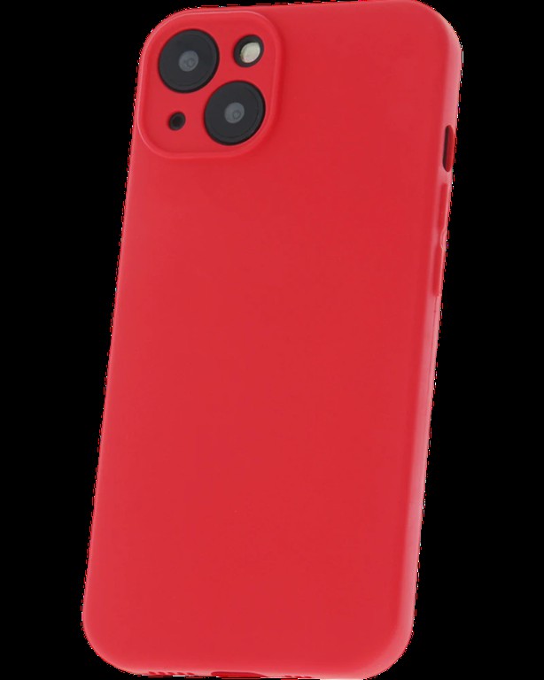 Silicon case protect lens for iPhone 15 Plus Red