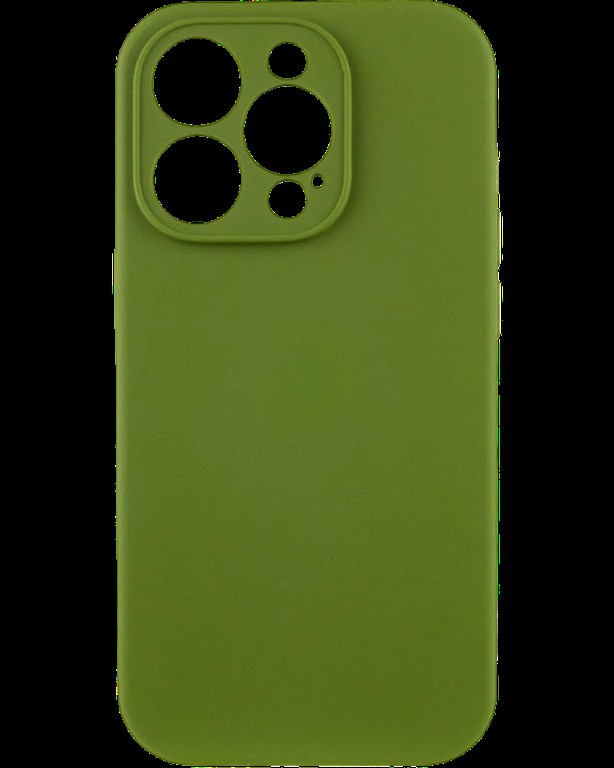 Silicon case protect lens for iPhone 15 Pro Olive