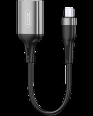 XO NB201 microUSB male σε USB-A female Μετατροπέας Μαύρο