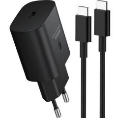 Qihang Z80-A Wall Adapter 25W USB-C & USB-C Cable 1.2m Μαύρο