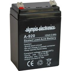 Olympia Electronics Rechargeable Battery Block 12V 2600mAh - Olympia Electronics