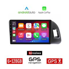KIROSIWA 6+128GB Android οθόνη αυτοκίνητου 9" AUDI Q5 (2008 - 2018) GPS Bluetooth WI-FI ηχοσύστημα αφής 6GB ιντσών Youtube Playstore USB Mirrorlink Radio Apple Carplay Android Auto 4x60W