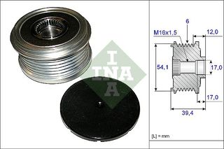535009010 INA (2S6T10300AA) ΤΡΟΧΑΛΙΑ ΔΥΝΑΜΟ FORD FIESTA MAZDA