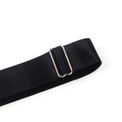 Black Adjustable Buckles Elastic Leg Rings-thumb-10