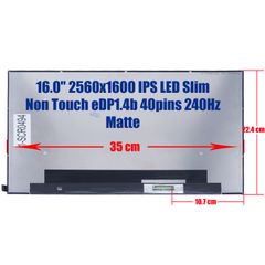 Οθόνη Laptop - Screen monitor για Lenovo Legion 7 16IRX9 83FD0015US 83FD0018US 83FDCTO1WW NE160QDM-NZ3 V8.2 16.0'' 2560x1600 WQXGA IPS 72% NTSC LED Slim Non Touch eDP1.4b 40pins 240Hz Matte ( Κωδ.1-SC-thumb-1