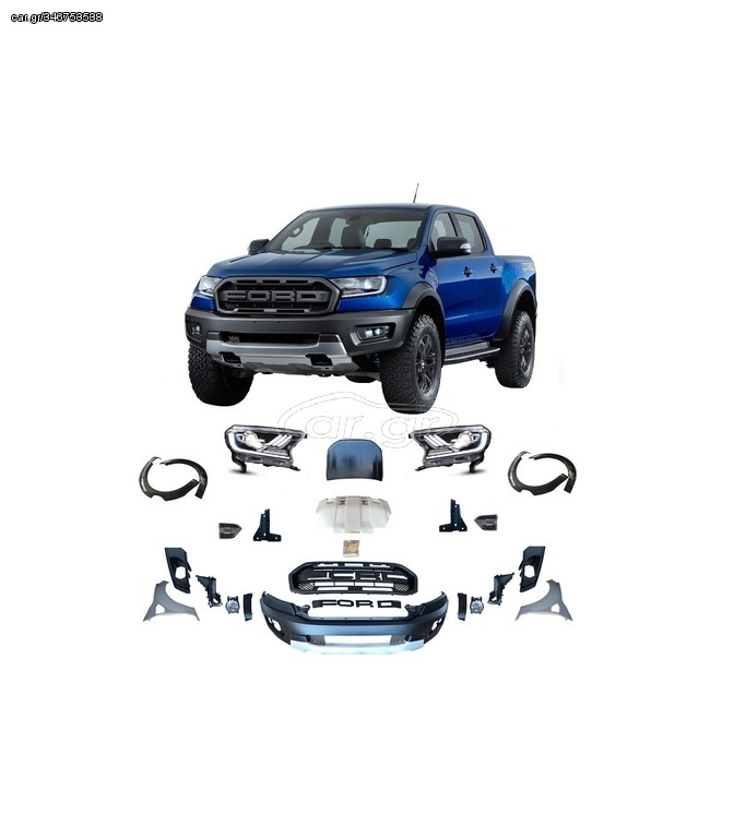 Car.gr - Ford Ranger (T6) 2012-2016 Body Kit [Full Raptor Type]