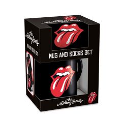 Pyramid International - THE ROLLING STONES (TONGUE) MUG & SOCK SET - UK 3-8 / EU 36-41 / Fan Shop and Merchandise