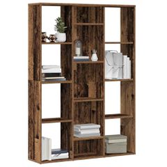 Διαχωριστικό/Βιβλιοθήκη Παλιό Ξύλο 100x24x140εκ από Μοριοσανίδα 855842