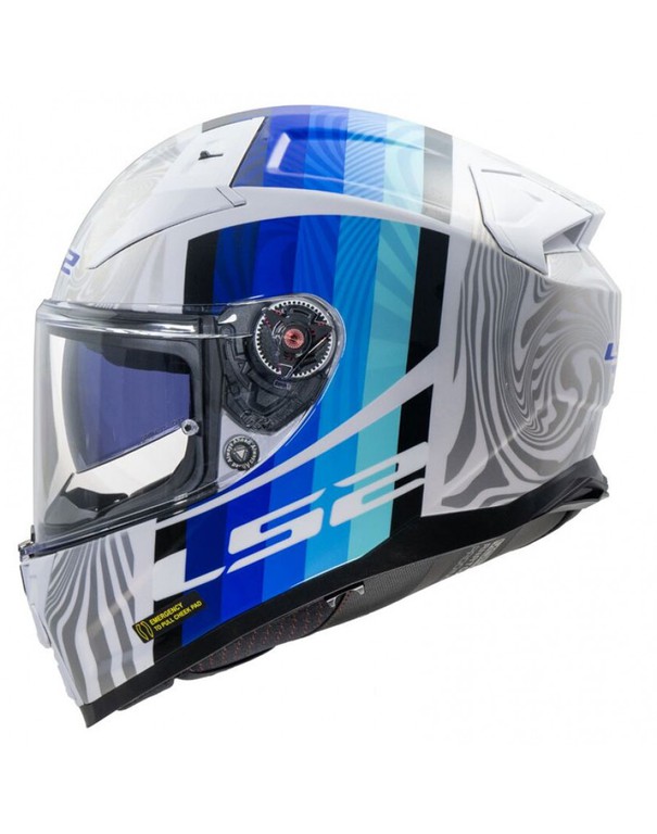 LS2 FF811 Vector II Freedom Gloss White/Silver