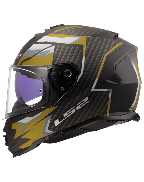 LS2 FF800 Storm II Tracker Matt Black/Gold