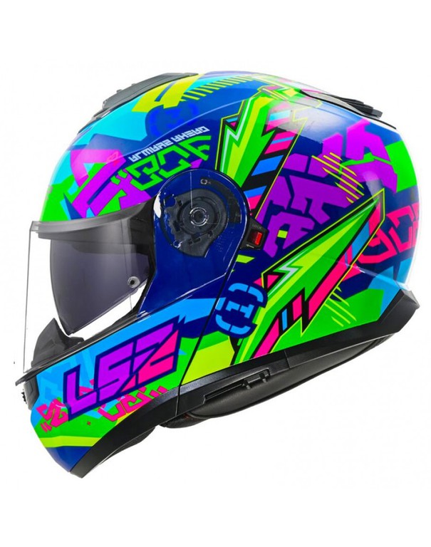 LS2 FF908 Strobe II Svent Gloss Blue/Green