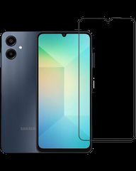 Full Glue Tempered Glass 5D for Samsung Galaxy A06 4G black frame