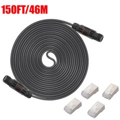 Καλώδιο Επέκτασης - Starlink Replacement Extension Cable 150-foot cable extends to 225 feet Built-in Shielding Oxygen-Free Copper IP68 Waterproof supports 1000M protocols Gray 150FT/46M ( Κωδ.1-PER002