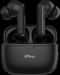iPro TW300 Plus In-ear Bluetooth Handsfree Ακουστικά με Θήκη Φόρτισης Μαύρο