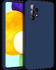 Silicon case protect lens for Samsung Galaxy A52 /52s Dark Blue