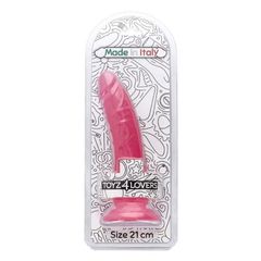 Clemente Pink Transparent Dildo 21 cm-thumb-6