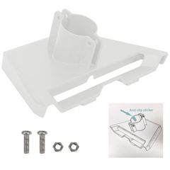 Προσαρμογέας Σωλήνα Στήριξης Πόλου - Pole Mount Pipe Adapter Compatible για Starlink Gen 3 V3 Kickstand Dish Tube Adapter White ( Κωδ.1-PER0033 )