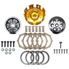 Καμπάνα συμπλέκτη Hyper Clutch 6 ελατήρια 5 δίσκοι Yamaha Crypton X 135 ESPADA χρυσό καλάθι