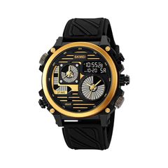 Ψηφιακό/αναλογικό ρολόι χειρός - Skmei - 2202 - Gold