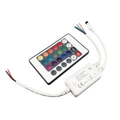 Ελεγκτής LED RGB ταινιών 6A με ισχύ 72W/12V 144W/24V με τηλεχειριστήριο IP20