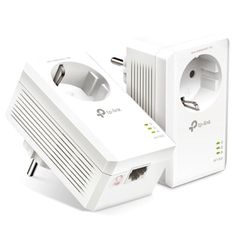 TP-LINK Powerline kit TL-PA7017P AV1000 Gigabit Ver. 4.0 διπλό για ενσύρματη σύνδεση με Passthrough πρίζα & θύρα Gigabit Ethernet