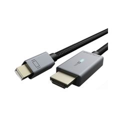 Καλώδιο Mini DisplayPort σε HDMI CABLETIME με LED & ανάλυση οθόνης 4K με μήκος καλωδίου 1.8m μαύρο