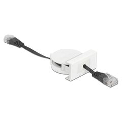 DELOCK module καλώδιο RJ45 Easy 45 81361 Cat.5e ανασυρόμενο 50cm σε μαύρο χρώμα