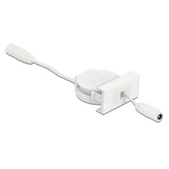 DELOCK module 81376 καλώδιο τροφοδοσίας Easy 45 ανασυρόμενο 50cm σε λευκό χρώμα