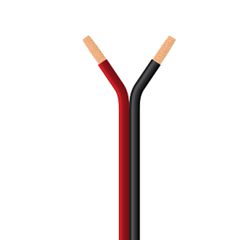 Καλώδιο ηχείων με διατομή 2x2.5mm² 20AWG σε μαύρο -κόκκινο χρώμα