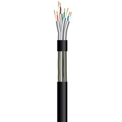 Καλώδιο DATA FTP (PET) ανθυγρό cat-5e cu με διατομή 4x2x24AWG μαύρο χρώμα