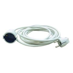 Προέκταση σούκο 16A 250V H05VV-F 3x1.5mm² με καλώδιο μήκους10m σε λευκό χρώμα