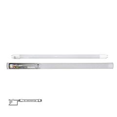 Λάμπα LED γυάλινη T8 60cm 9W 230V με τροφοδοσία στο 1 άκρο 3000Κ θερμό λευκό φως SMD 2835