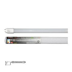 Led λάμπα γυάλινη T8 120cm 18W 230V με τροφοδοσία στο 1 άκρο 3000Κ θερμό φως 1850L